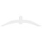Ekena Millwork Archdale Architectural Grade PVC Gable Bracket, 84"W x 21"H x 6"D x 6"F, 6/12 Pitch GBP084X21X0606ARC00 - alternate 3